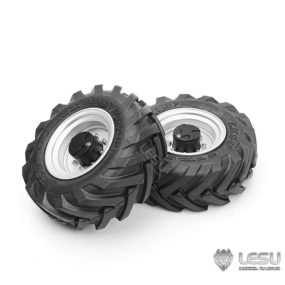 1Pair Wheel Metal Hub for LESU 1/14 RC Hydraulic Loader Dumper AOUE MCL8 6MDX - Image 4 of 4
