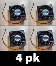 4pk ASIC Mining Fan 4-Pin 12V DC 3.14Amp Axial Fan, Ball Bearing Fan RZ12038H12B