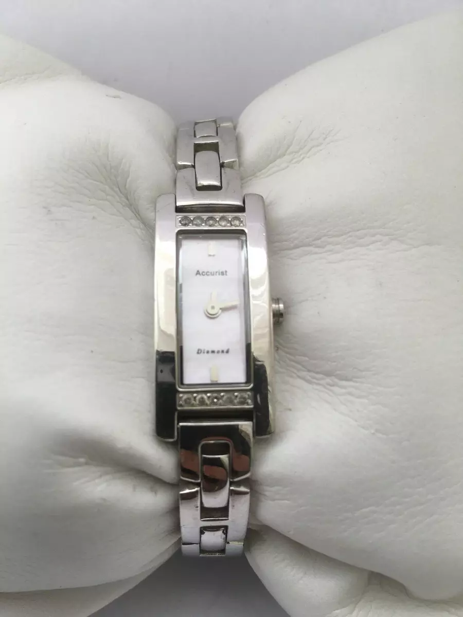 Accurist Diamond Womens Mother of Pearl Dial Bracelet Watch LB752