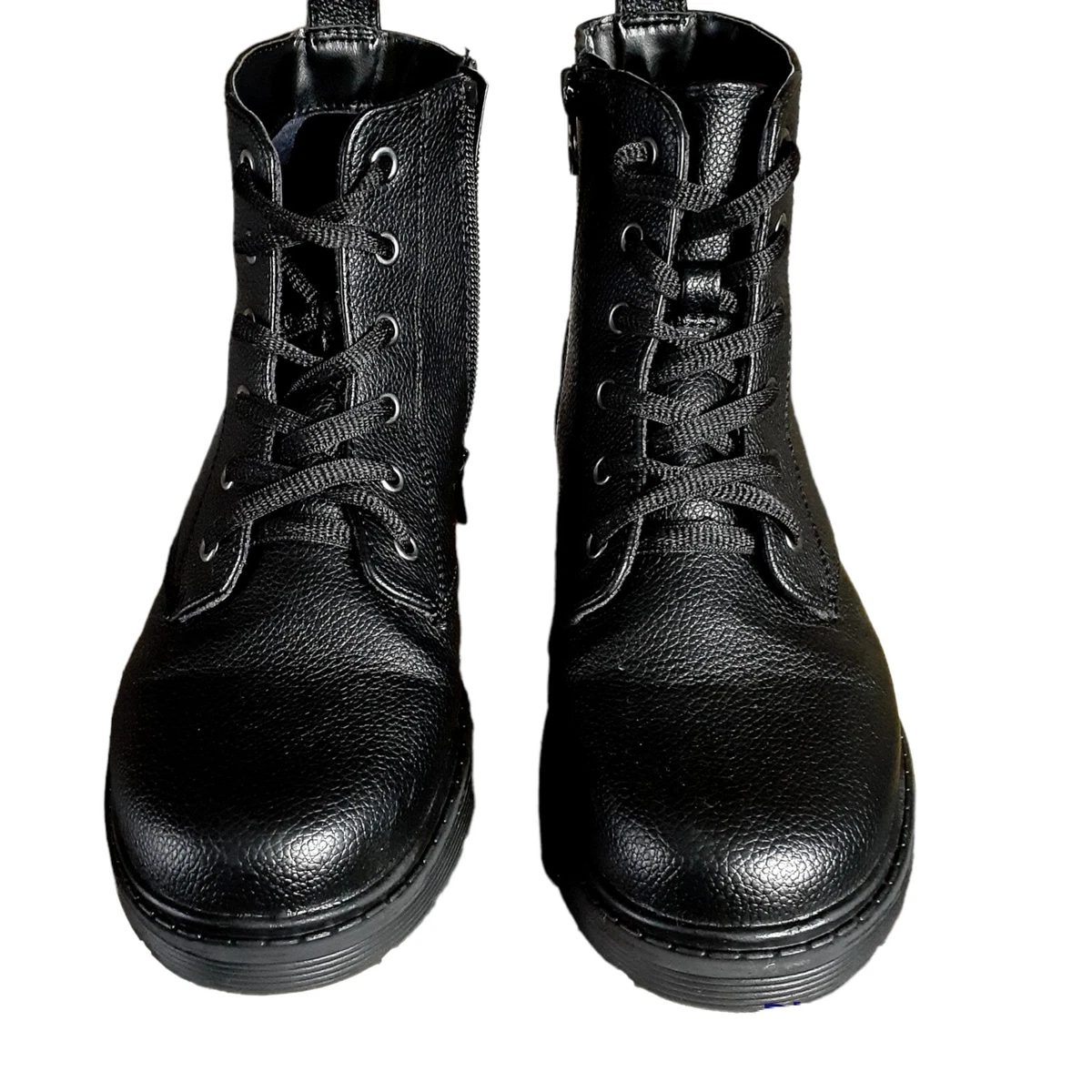 Art Class Combat Boots Black Chunky Casual Lug Sole Boot eBay