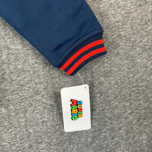 Super Mario Nintendo Varsity Bomber Jacket Little Boys Size 7/8 - Picture 2 of 13