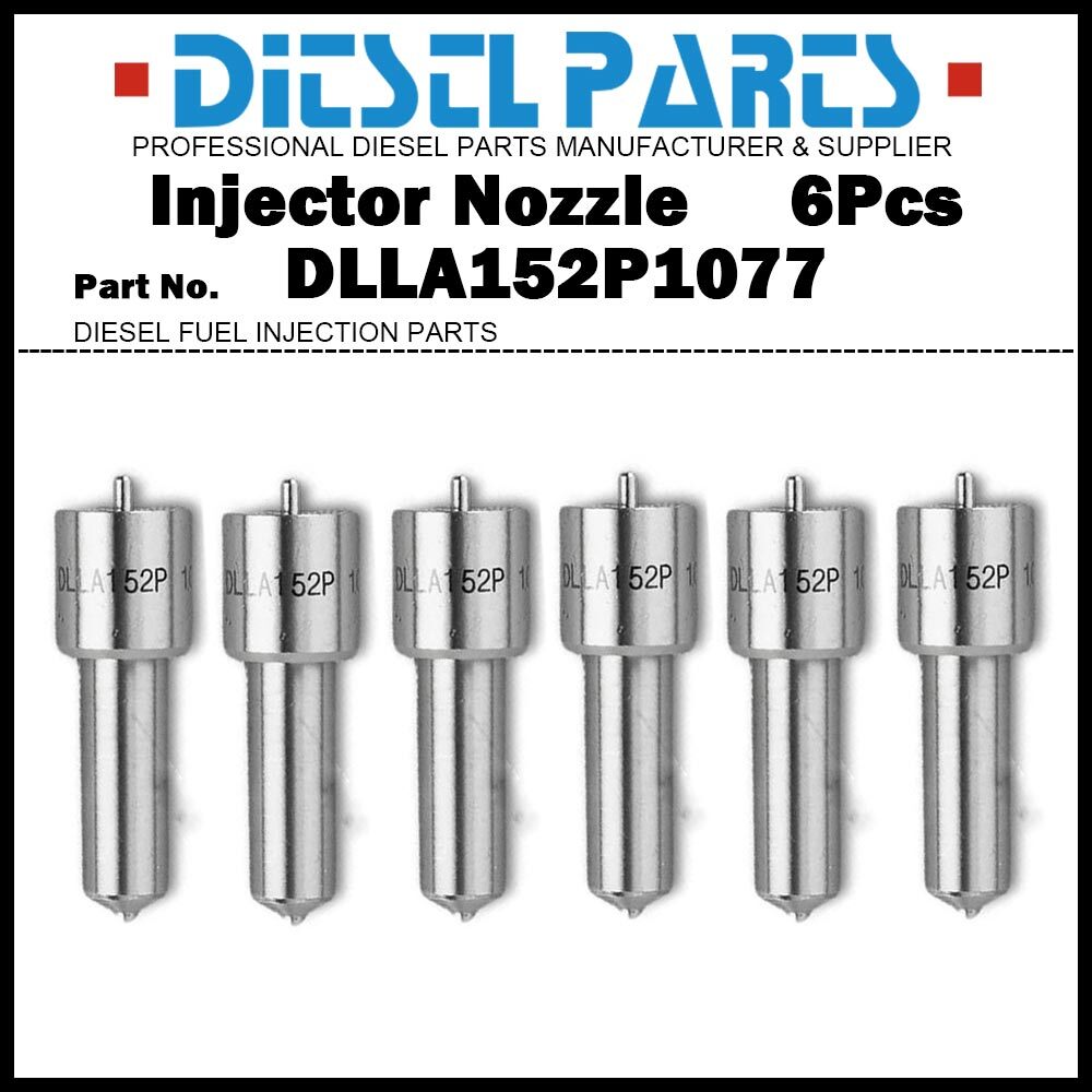 6x Fuel Injector Nozzle DLLA152P1077 for Volvo Penta 3829644