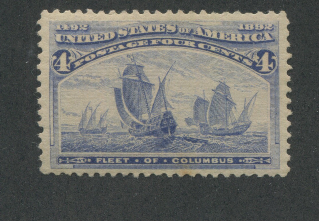 1893 US Stamp #233 4c Mint Hinged Very Fine Original Gum