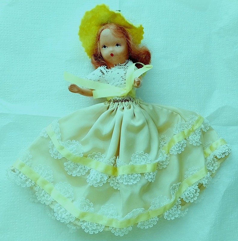 Lovely Vintage Storybook Doll 6 Inch With Outfit