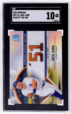 jungページ2 2023 Bowman Jace Jung Scouts Top 100 #BTP51 SGC 10 | eBay