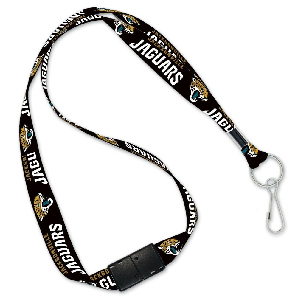 Jacksonville Jaguars NFL Lanyard Clip Neck Tag Keychain ID Keys Ticket