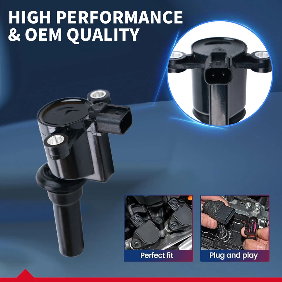 Ignition Coil Kit Pack of 8 for 1996 1997 1998 1999 Ford Taurus SHO V8 3.4 UF162 Foto 3 de 4