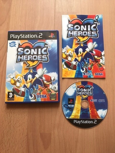 Sonic Heroes Game PS2 Playstation 2 - Good Condition