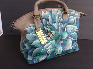 hand painted leather bolsas