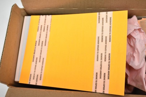 ULine Fluorescent Quality Assurance Retain Inventory Tags Carbon 2 Part 5" x 7" - Picture 3 of 4