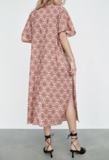 BNWT ZARA Oversized Pink Print Tunic Dress Size XS-S. 🌹🌹