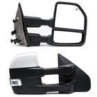 Towing Mirrors 2004-2014 Ford F-150 Power Heated Turn Signal Puddle Lamp Chrome