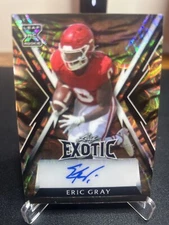 2023 Leaf Exotic Eric Gray Auto # BA-EG1 Rookie #4/7 Tiger Prizm