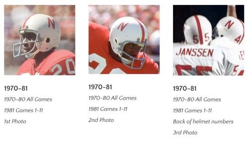 1970-Present Nebraska Cornhuskers Mini Football Gumball Helmets + DIECUT DECALS - Picture 4 of 6
