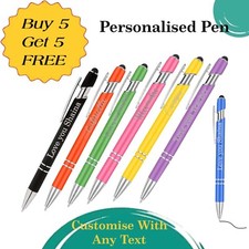 Personalised Pen with your message Laser Engraved Promotional Gift High Quality