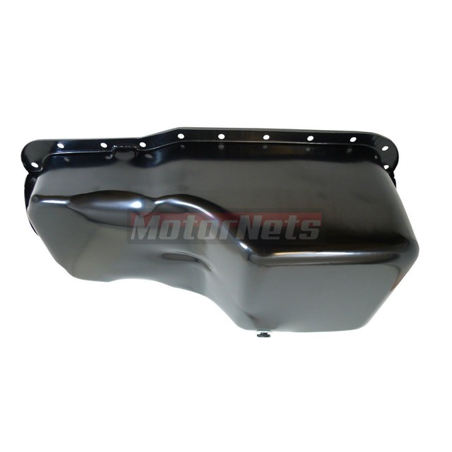 SBF Ford 302 Front Sump Oil Pan Black Small Block Windsor 260 289 5.0