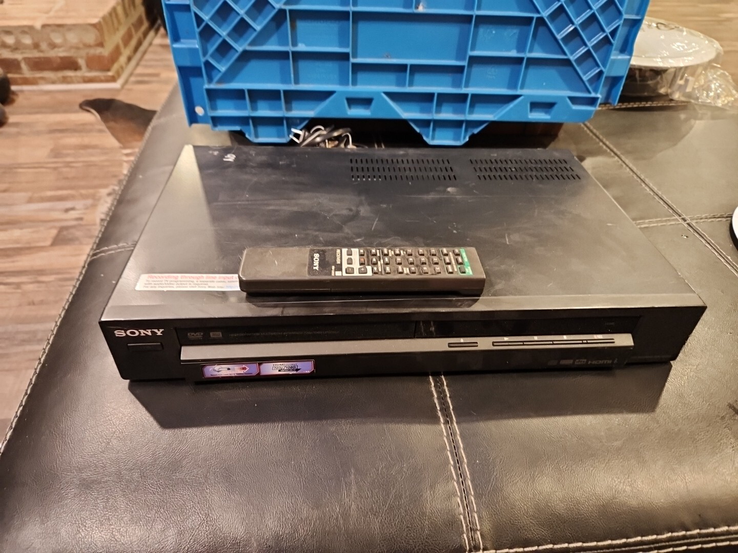 Sony RDRGX257 DVD Recorder Player 1080p HDMI Upscaling W/ Remote