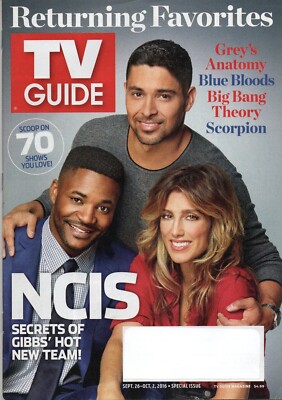 TV GUIDE Sept. 26-Oct. 2 2016 Wilmer Valderrama Duane Henry Jennifer ...