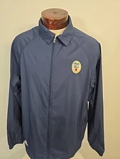 Adidas Mens L Blue Fullzip Jacket Michelob Ultra Open