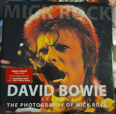 David Bowie Mick Rock Photograph Book Tin 7'' Colored Vinyl Suffragette City