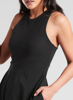 Athleta Winona 531170 Midi Dress - Black for sale online | eBay