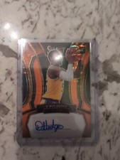 2023-24 Select FOTL Rookie Signatures Neon Orange Pulsar Prizms D'Moi Hodge /30