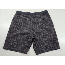 Hurley size 30 floral black textured swim trunks hybrid board shorts surf 