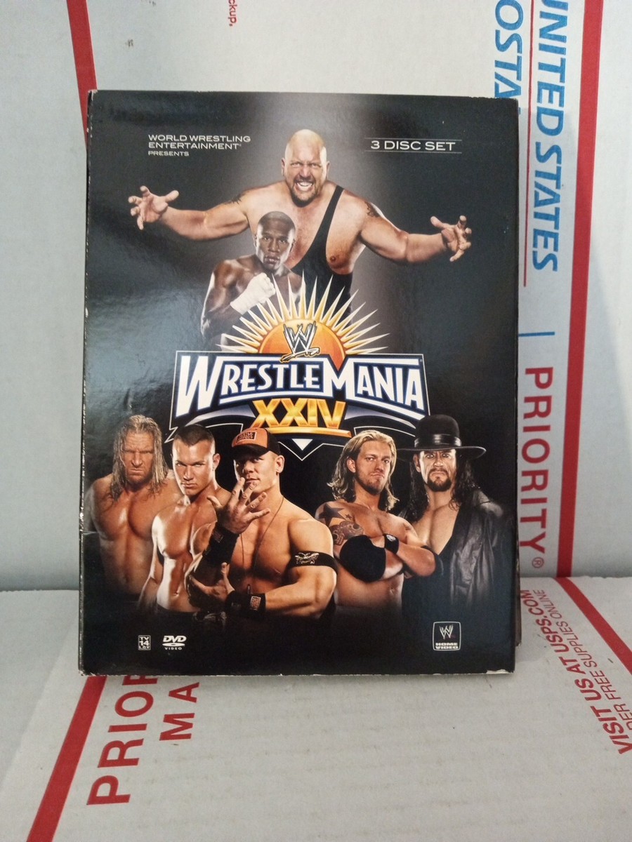 WWE - Wrestlemania XXIV (DVD, 2008, 3-Disc Set) Wrestling