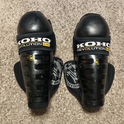 KOHO Revolution 14  36cm Ice Roller hockey Shin Guards Vintage Read description