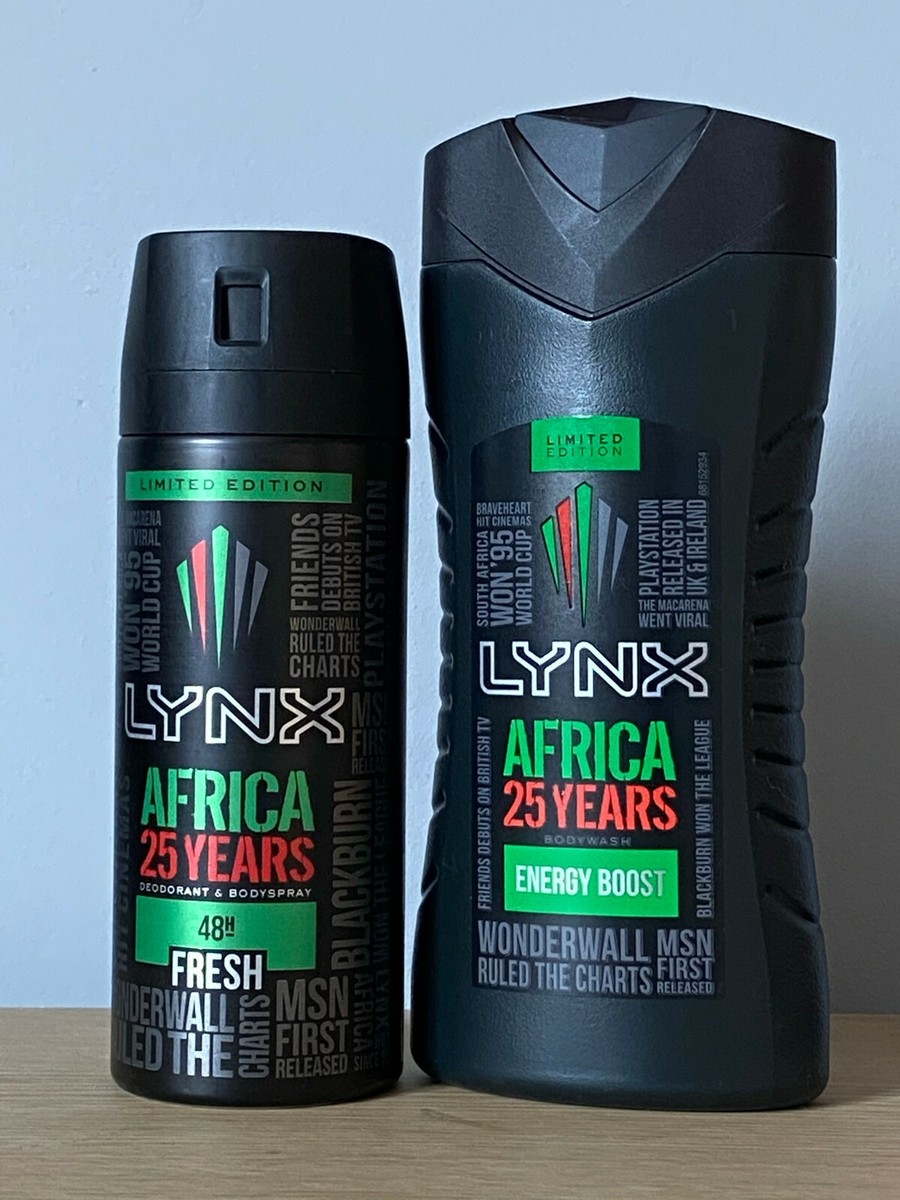 New Limited Edition LYNX Africa 25th Anniversary Deodorant Body