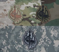 Milspec Monkey MSM NYLON Morale Patch - Costa Ludus Trident - All Colors! NEW