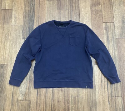 Roamers & Seekers Mens West Pocket Crew Pullover Sweatshirt BLUE Large