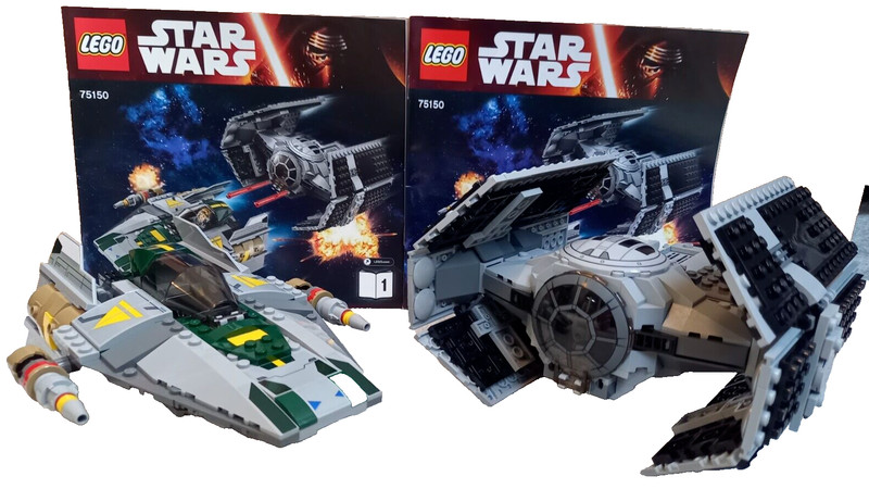 LEGO TIE Advanced vs A-Wing 75150 Star Wars (no minifigures read description)