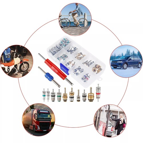 102pcs/Set Car A/C Air Conditioner 1/4" 5/16" Valve Core Remover Installer Kit - Picture 12 of 12