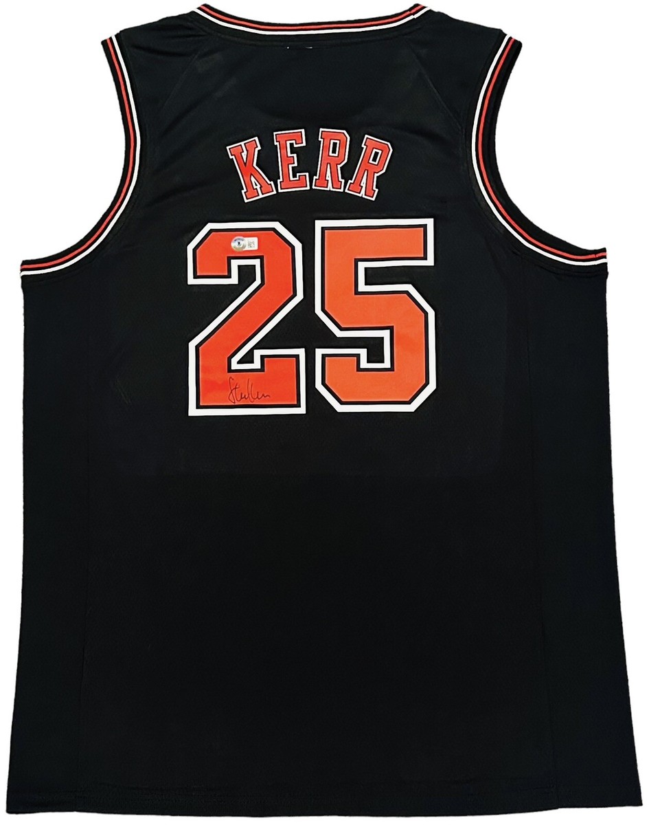 Steve Kerr Signed Chicago Bulls Jersey Autographed Warriors Beckett COA