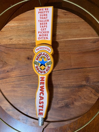 The One And Only New Castle Brown Ale Beer Bar Tap Handle Tall 14 1/2" - Picture 6 of 9