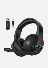 BINNUNE Wireless Gaming Headset with 2.4GHz 120Hrs+ Bluetooth 5.3 Gaming