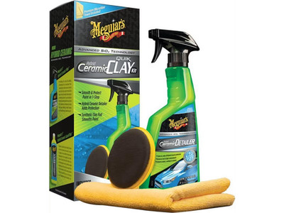 532ml Meguiars Hybrid Ceramic Quik Clay Kit Reinigungsknete Lackpolitur 