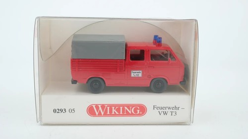 Wiking H0 029305 VW T3 bomberos doble cabina | Condition: Gebraucht