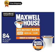 Maxwell House Breakfast Blend Mild Roast K-Cup Coffee Pods, 84 ct Box