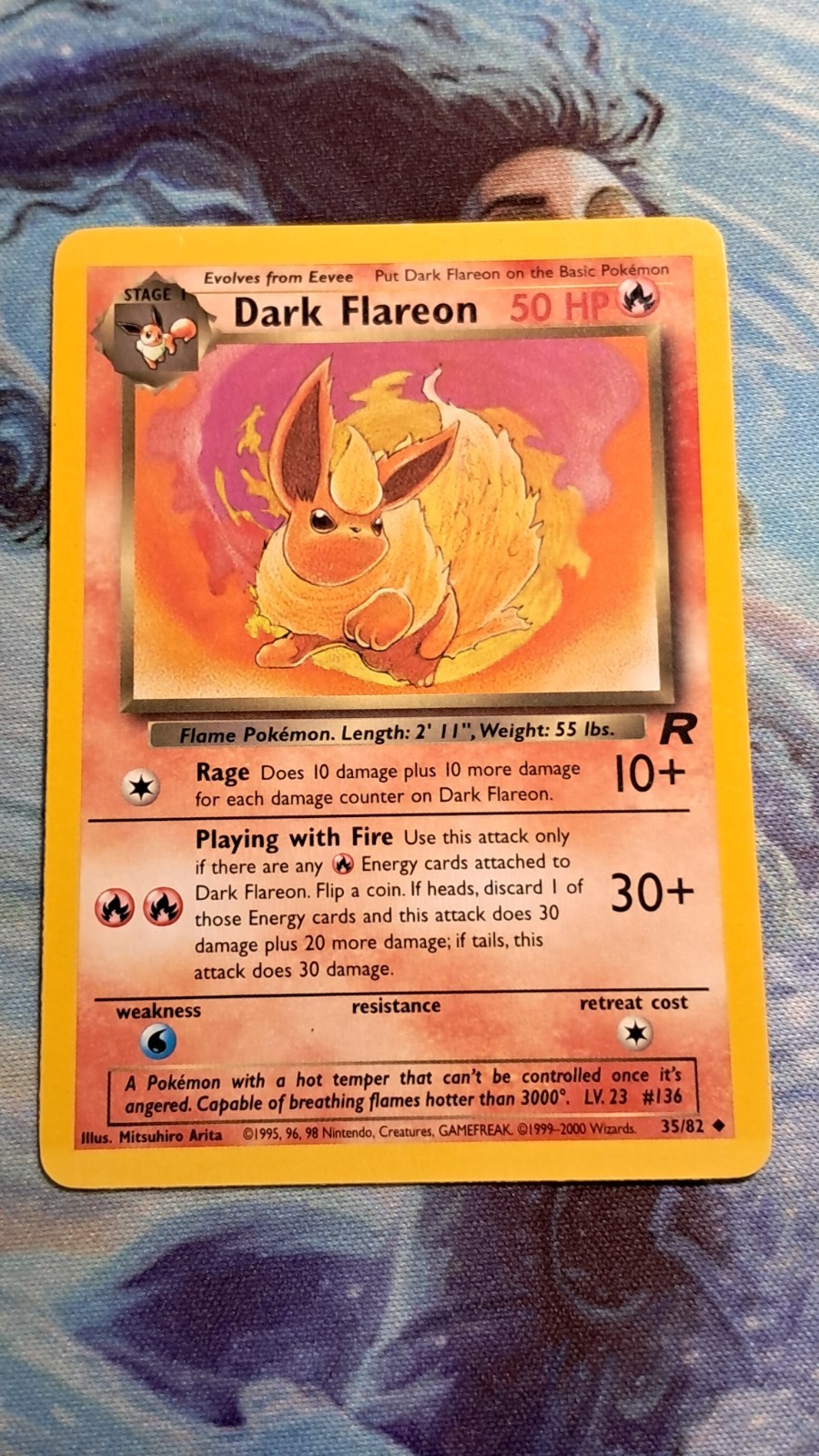 Dark Flareon 35/82 Uncommon Non Holo Team Rocket Pokemon Card
