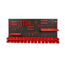 Uimoso Wall Mounted Storage Bins Small Parts Organizer Garage Tool Rack 30 Bins
