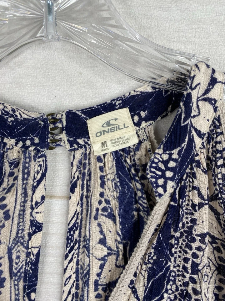 Mameluco Floral O’Neill Mujer M Azul Crema Floral Boho Verano Playa Surf Foto 2 de 4