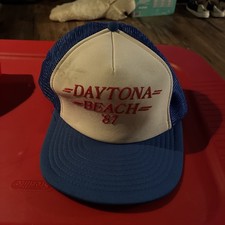 Vintage Bike Week Daytona Beach Hat Cap Snap Back Trucker Motorcycle Mens  87