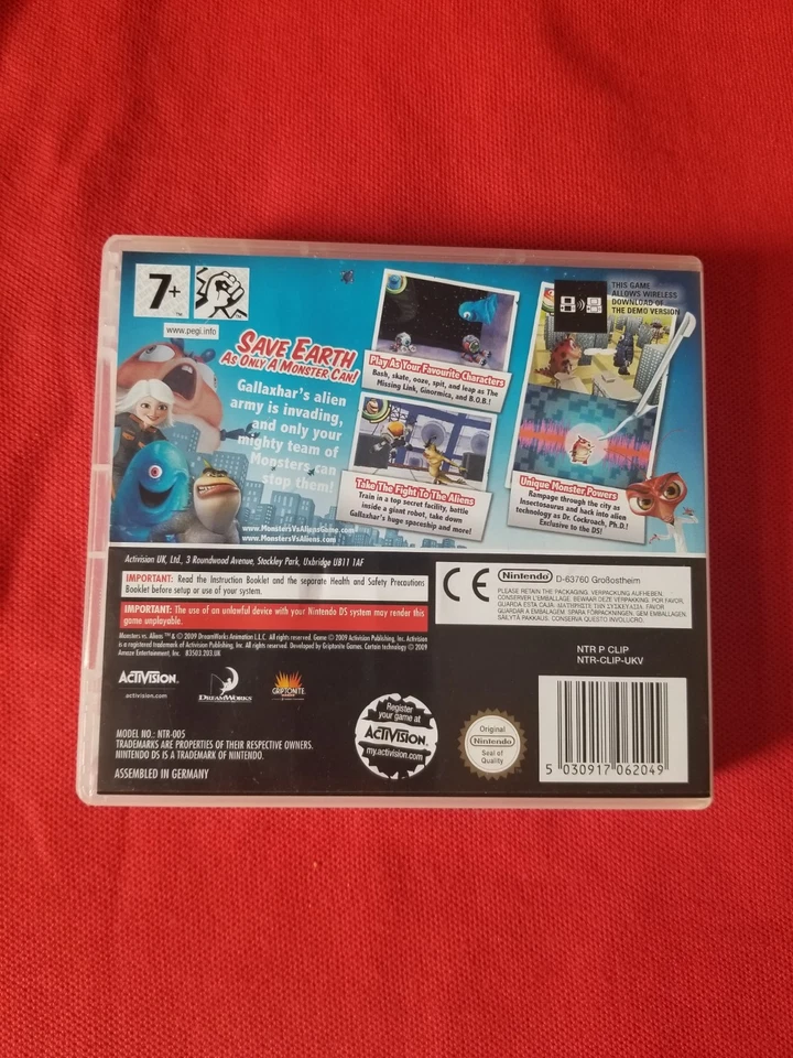 Monsters Vs Aliens Nintendo DS Game Complete Free Postage - Image 3 of 4