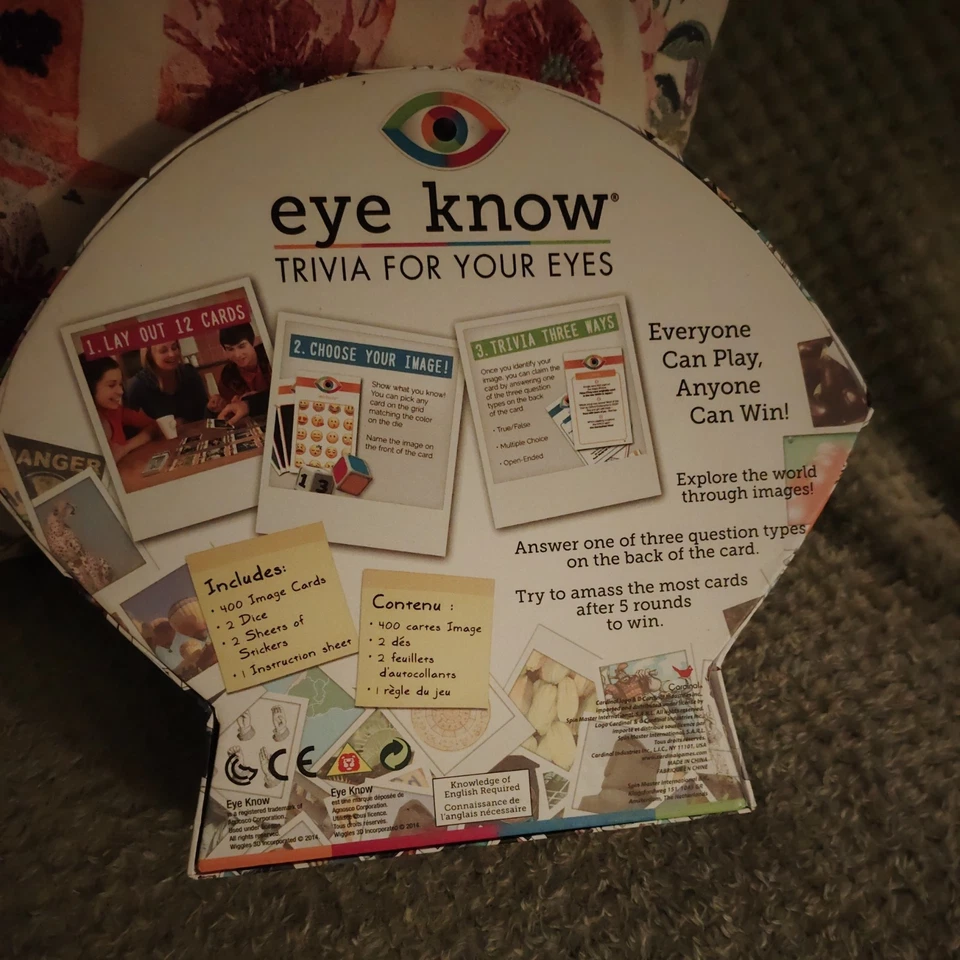 Eye Know Trivia For Your Eyes - Quiz Board Game 2-4 Players, Ages 12+ - Complete - Image 2 of 4
