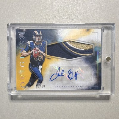 Panini Origins 2016 Jared Goff Gold Rookie Jumbo Patch Auto RJPA-JG /10