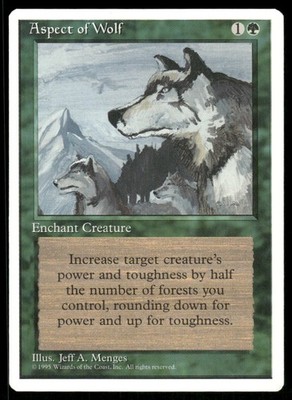 Aspect of Wolf - Fourth Edition 4ED - - MTG Magic
