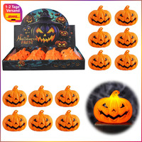 LED Teelichter KüRbis Deko 12Er-Set Halloween Kerzen Licht FüR 12 StüCk