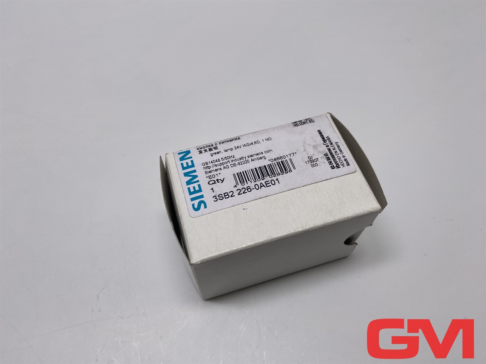 Siemens Illuminated Pushbutton 3SB2226-0AE01 Without Push Button